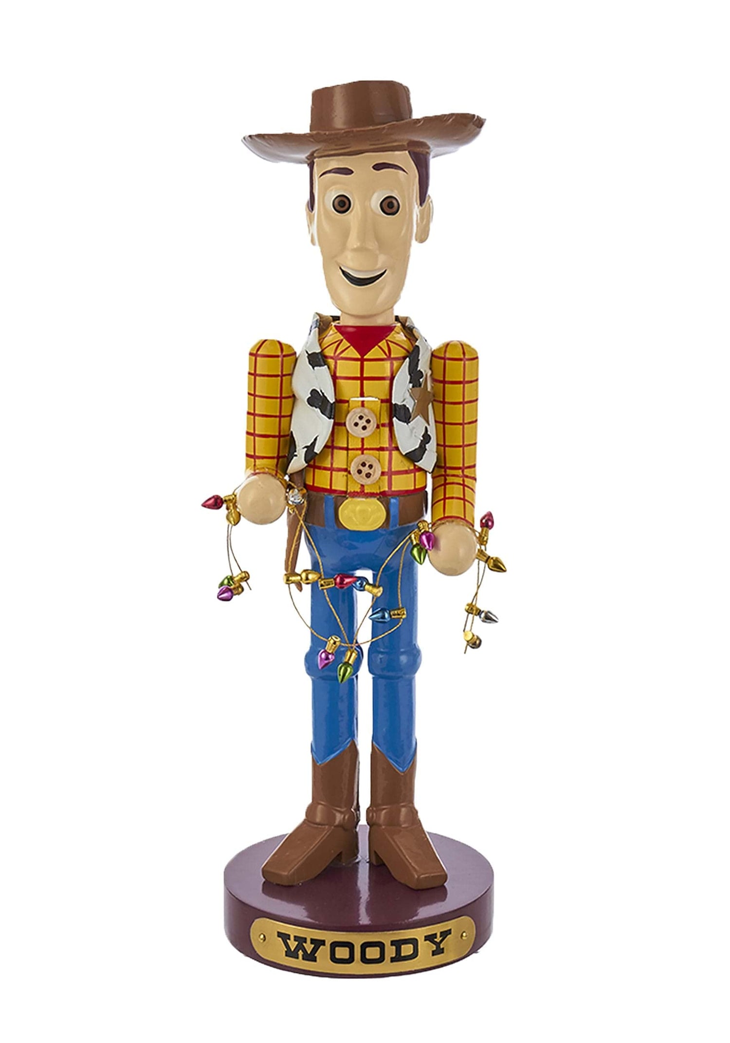 Kurt Adler Disney Toy Story Woody Nutcracker, 11-inch Height, Multicolor, Wood
