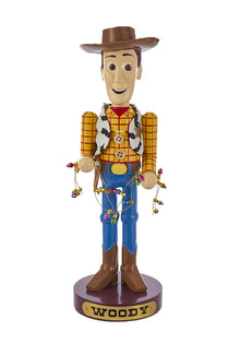 Kurt Adler Disney Toy Story Woody Nutcracker, 11-inch Height, Multicolor, Wood