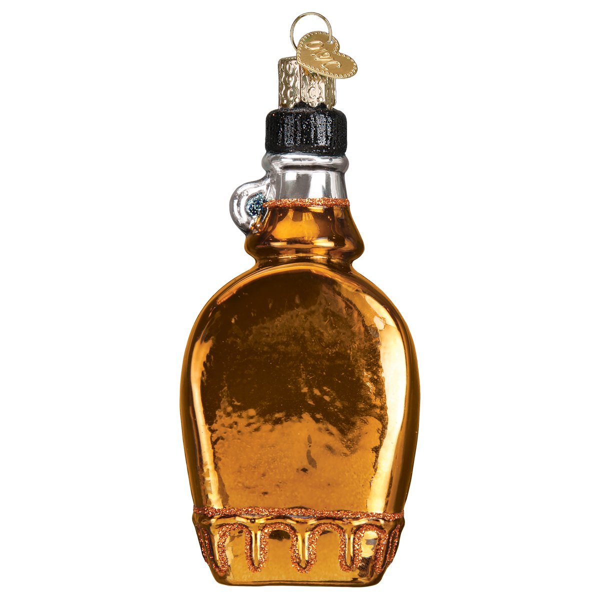 Old World Christmas Ornaments: Breakfast Food Glass Blown Ornaments for Christmas Tree, Maple Syrup