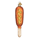 Old World Christmas Corn Dog Ballpark Foods Glass Blown Ornaments for Christmas Tree, 5