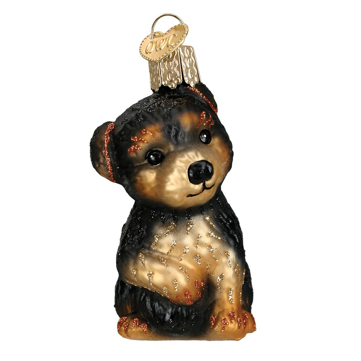Old World Christmas Boston Terrier Glass Blown Ornament for Christmas Tree, Handcrafted Holiday Decoration, Dog Collection