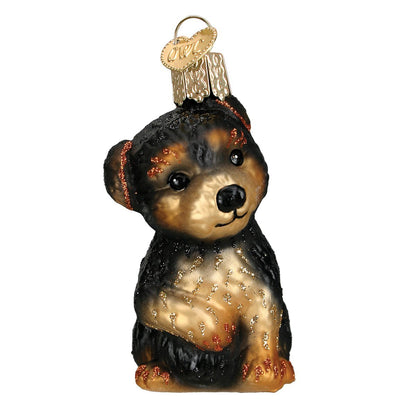 Old World Christmas Boston Terrier Glass Blown Ornament for Christmas Tree, Handcrafted Holiday Decoration, Dog Collection