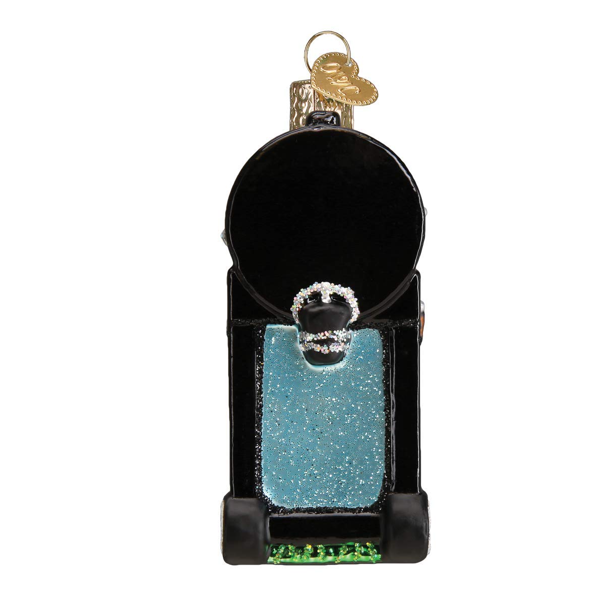 Old World Christmas Smoker BBQ Glass Blown Ornament for Christmas Tree, Handcrafted Holiday Decoration, Kitchen Collection
