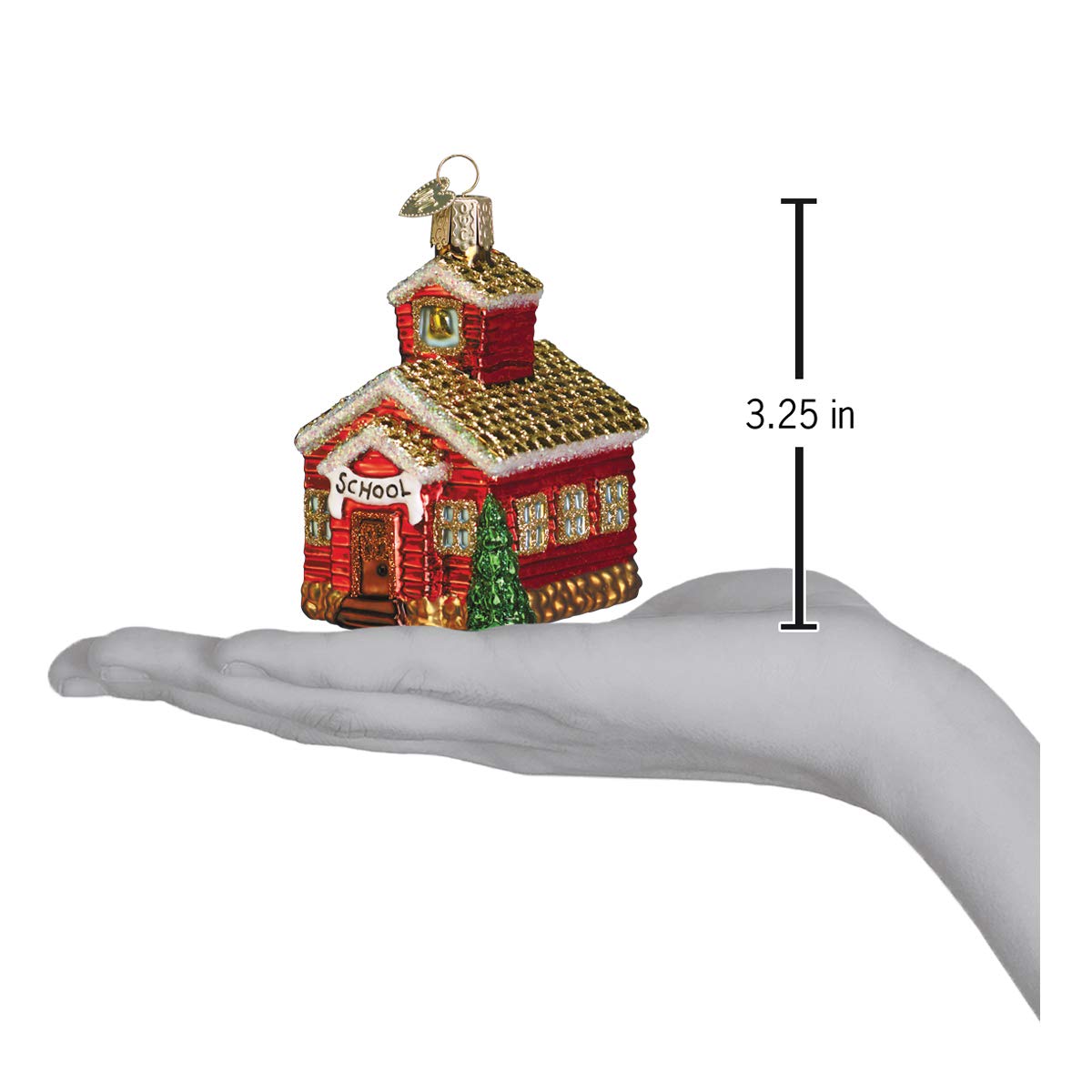 Old World Christmas Teacher Gifts Glass Blown Ornaments for Christmas Tree School House