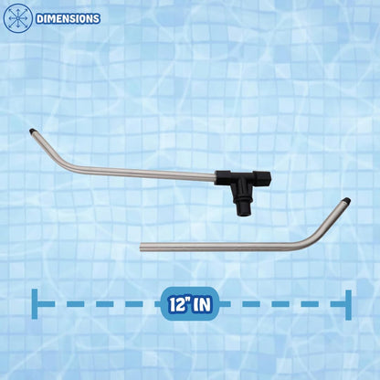 Poolzilla Sprinkler Arms & Tee Replacement Assembly - Aluminum Repair Kit for Nelson & Orbit Traveling Sprinkler Tractor