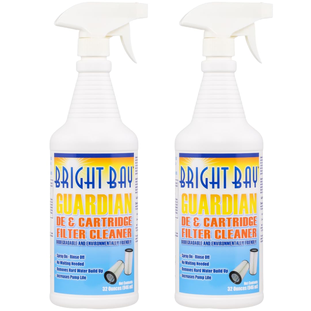 Poolzilla Guardian Filter Cleaner Solution for DE, Cartridge, Hot Tub, and Spa Filters, Multiple Size Available