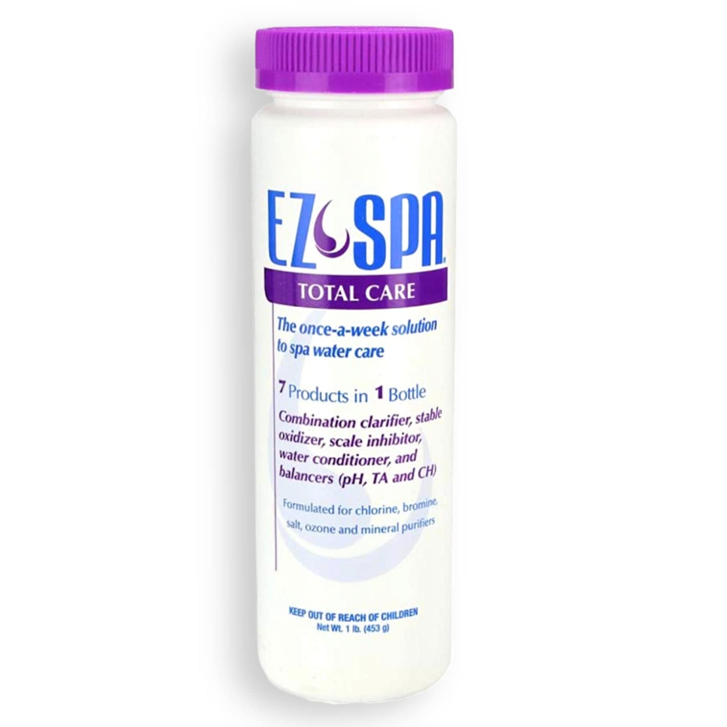EZ Spa Total Care Weekly Bundle, EZ Spa Total Care Solution (1 LB) with Scum Star Sponge