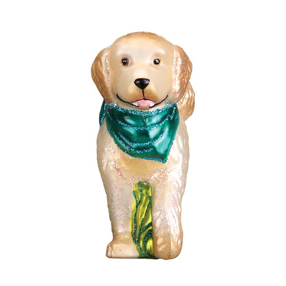 Old World Christmas Cockapoo Puppy Glass Blown Ornament for Christmas Tree, Handcrafted Holiday Decoration, Dog Collection