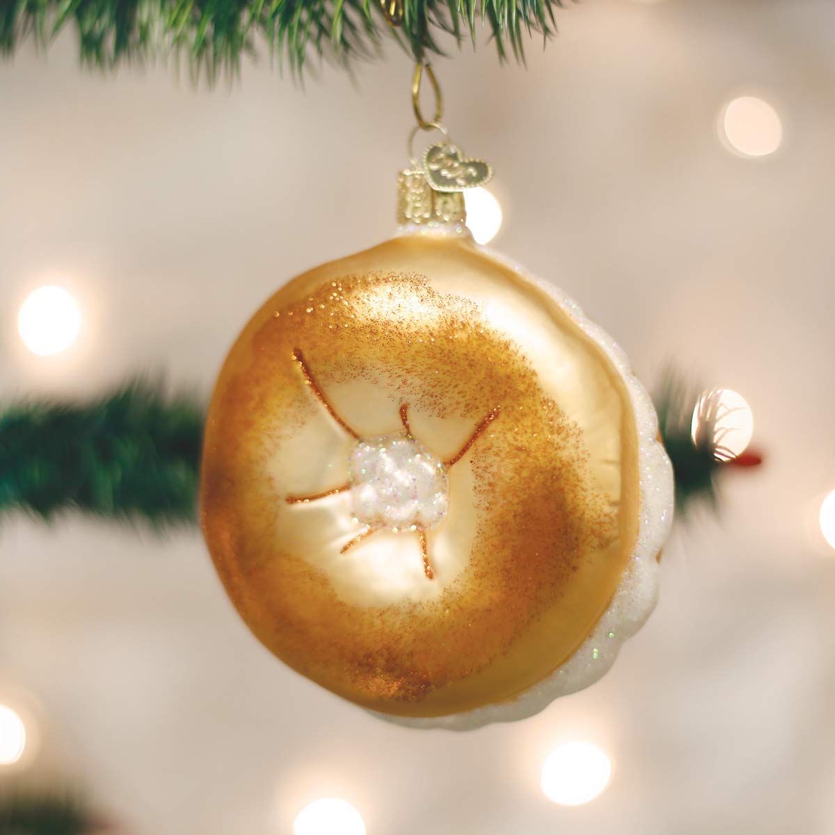 Old World Christmas Ornaments: Bagel Glass Blown Ornaments for Christmas Tree (32221)