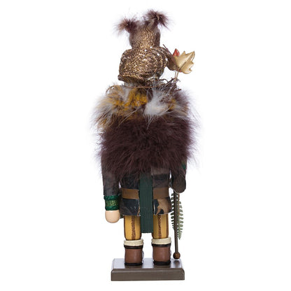 Kurt Adler 16-Inch Hollywood Woodsman Nutcracker with Owl Hat