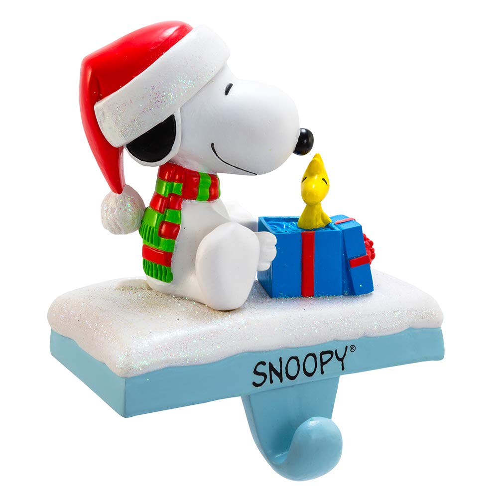 Peanuts Kurt Adler Snoopy and Woodstock Stocking Holder, 4.6-Inch