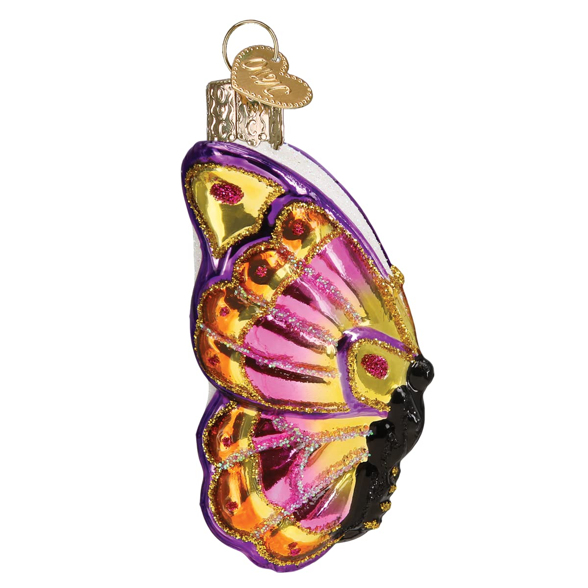 Old World Christmas Bright Butterfly Glass Blown Ornament for Christmas Tree