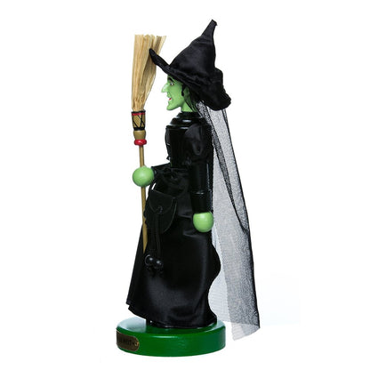 Kurt Adler OZ6161L 11" Wizard of Oz Wicked Witch Nutcracker,Black