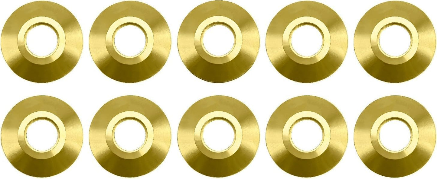 Poolzila Brass Flange Collar for Safety Cover Anchors, 9/16" Diameter