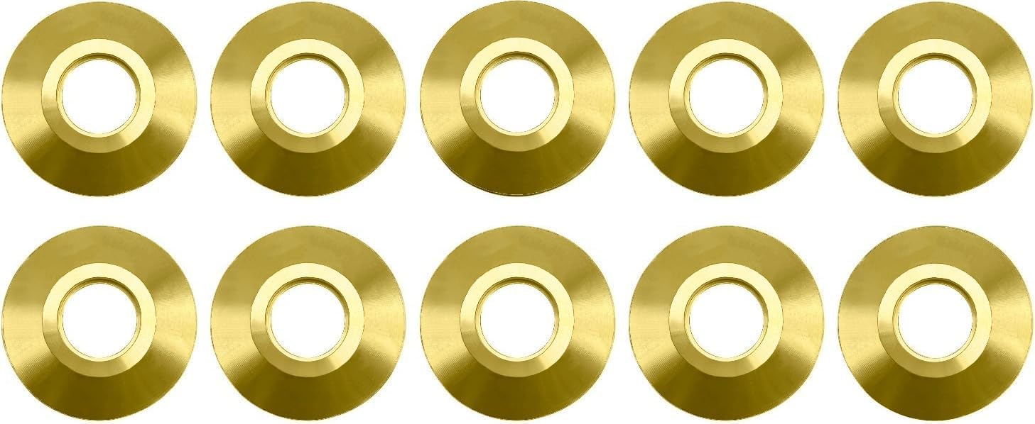 Poolzila Brass Flange Collar for Safety Cover Anchors, 9/16