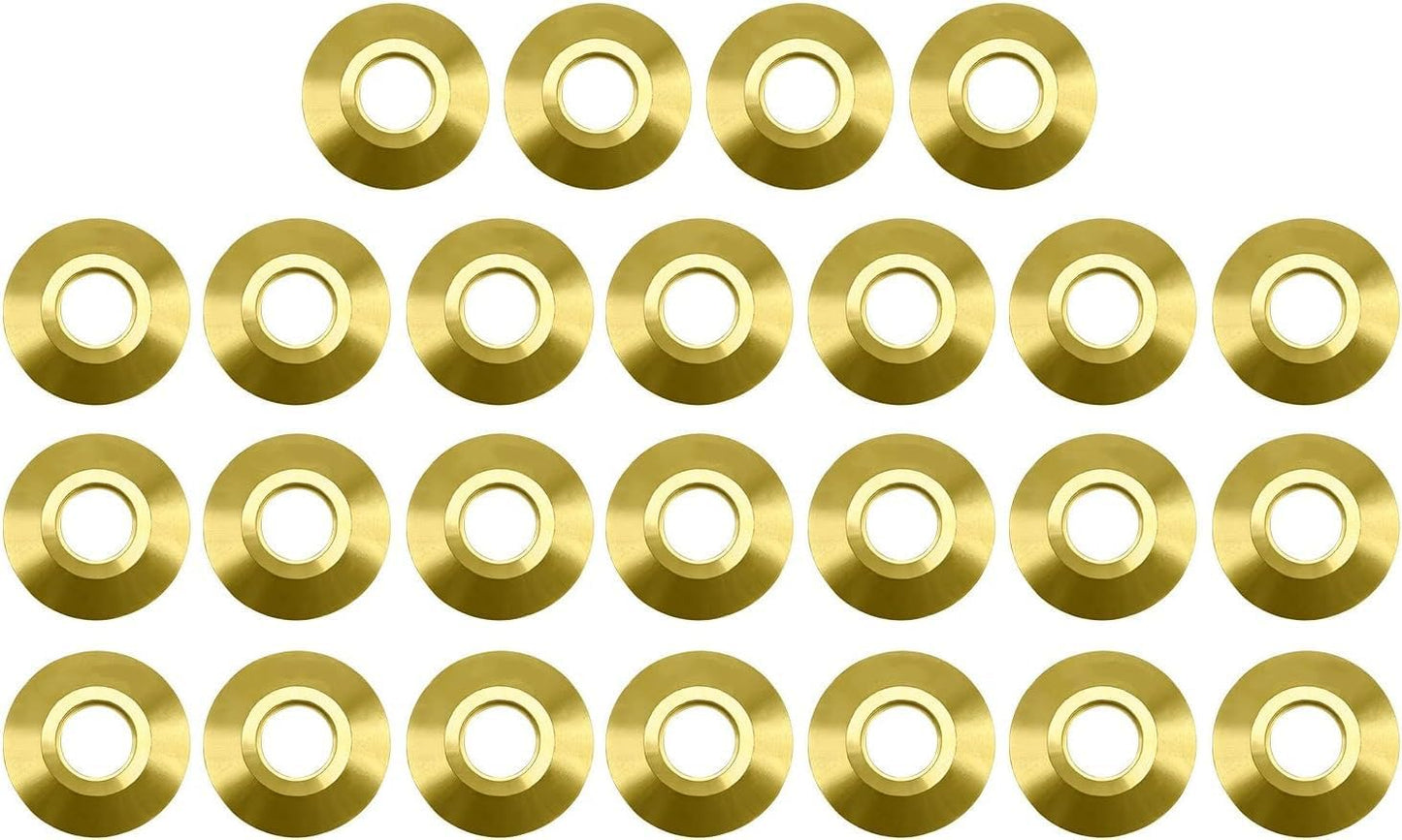 Poolzila Brass Flange Collar for Safety Cover Anchors, 9/16" Diameter