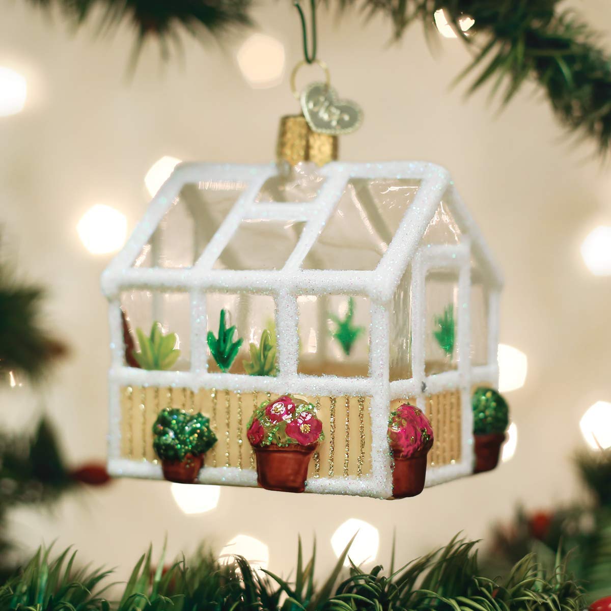 Old World Christmas Greenhouse Glass Blown Ornaments for Christmas Tree