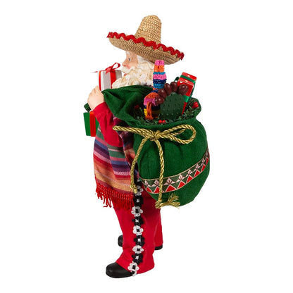 Kurt S. Adler 11-Inch Fabriché Musical Mexican Santa