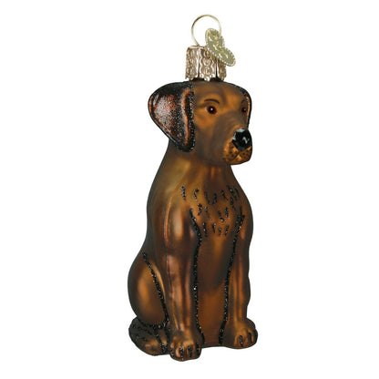 Old World Christmas Scottish Terrier Glass Blown Ornament for Christmas Tree, Handcrafted Holiday Decoration, Dog Collection