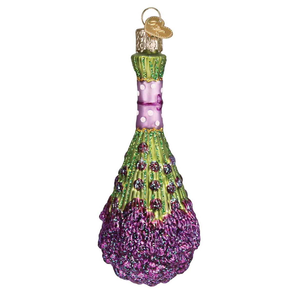 Old World Christmas Bunch of Lavender Glass Blown Ornament for Christmas Tree, Handcrafted Holiday Decoration, Garden Collection