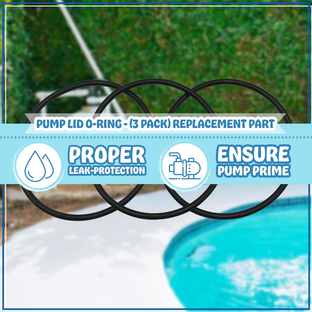 Poolzilla Replacement Pump Lid O-Ring,  Compatible with: Pentair 350013, Intelliflo VF, VS 3050, VS+SVRS; Pinnacle, Whisperflo, and Challenger Pool/Spa Pumps