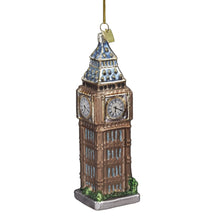Kurt Adler 5-1/2-Inch Noble Gems Glass Big Ben Ornament for Christmas