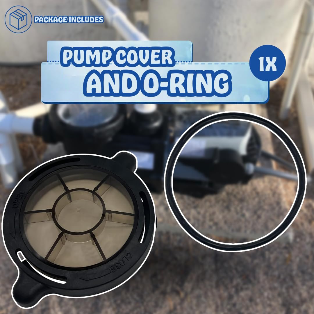 Poolzilla Replacement Pool Pump Basket Cover, Compatible with Splapool Above-Ground and In-Ground Pool Pumps