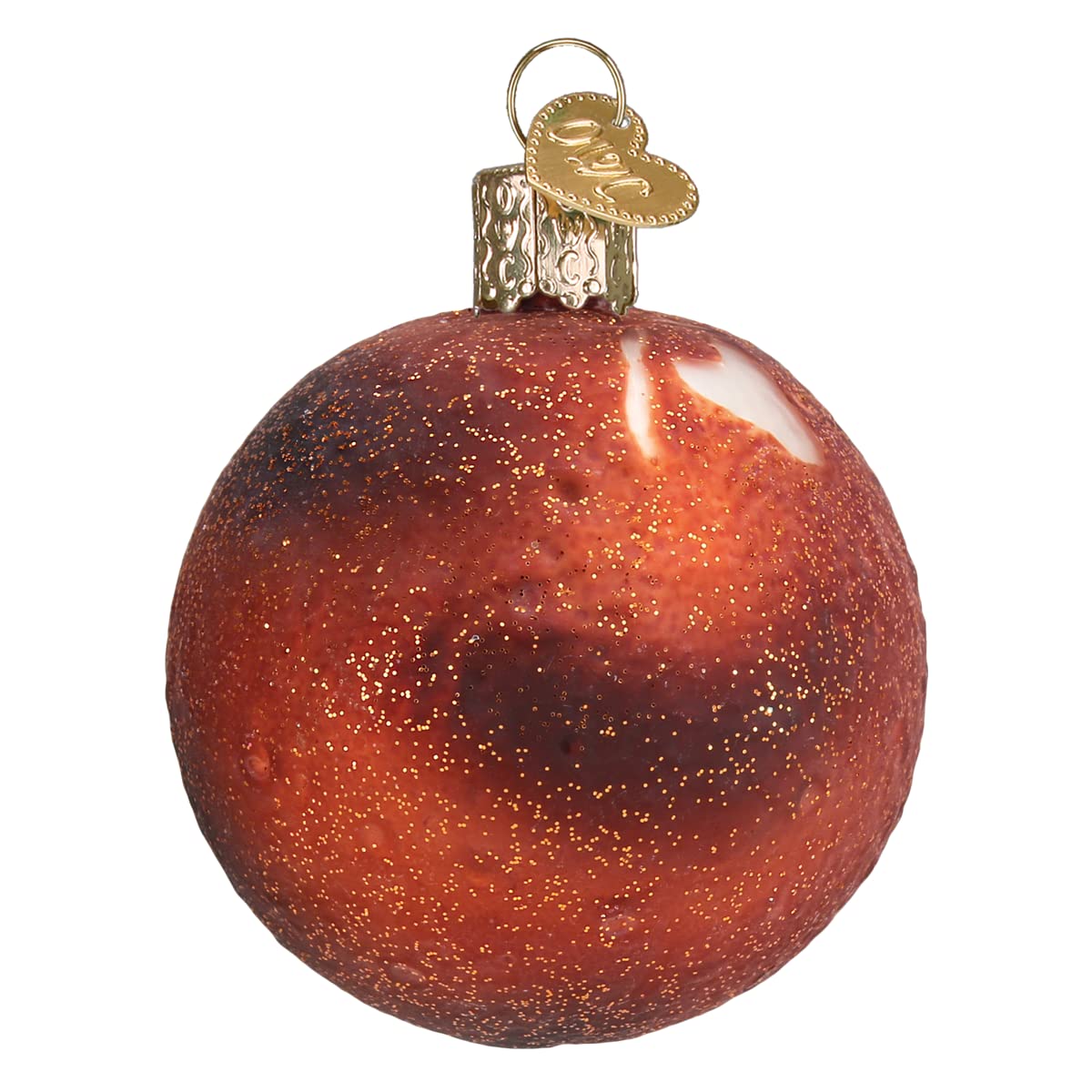 Old World Christmas Mars Glass Blown Ornament for Christmas Tree, Handcrafted Holiday Decoration, Outer Space Collection
