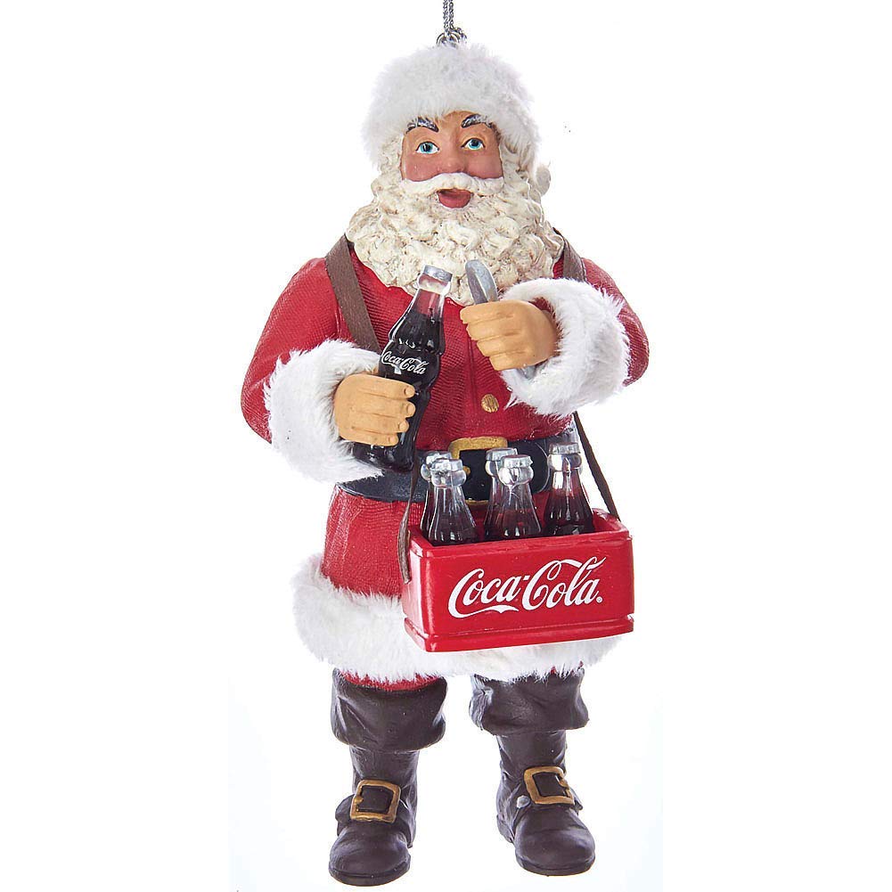 Coca-Cola® Santa Opening Coke Bottle Ornament for Christmas