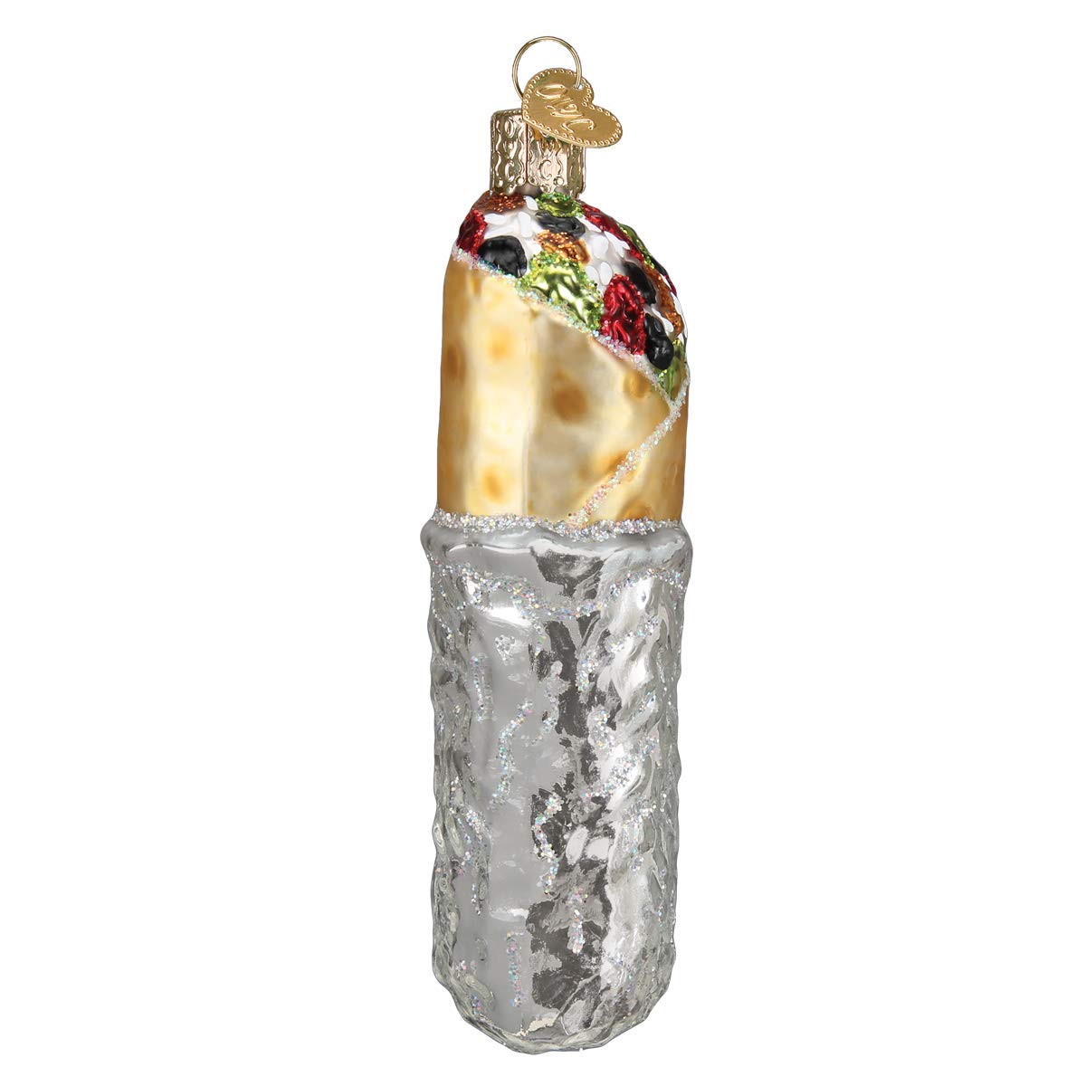 Old World Christmas Burrito Glass Blown Ornaments for Christmas Tree