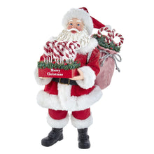 10.5-Inch Fabriché Santa with Candy Cane Tray