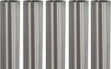Poolzilla (5 Pack) 10" Aluminum Tubes Without Anchor for Pool Safety Cover Installation, Made of Durable Aluminum