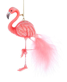 Kurt Adler Pink Flamingo Christmas Ornament