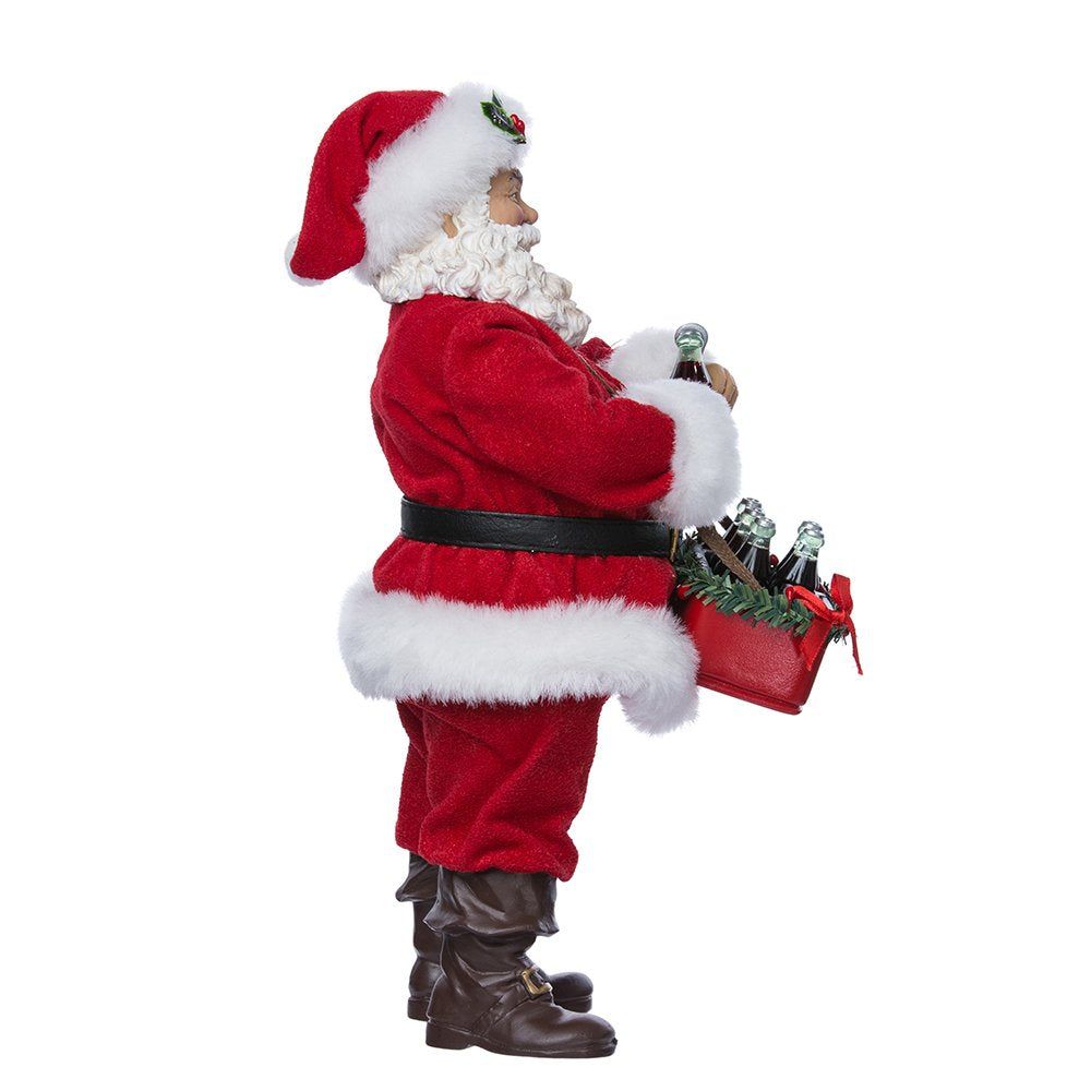 Kurt Adler 10" Santa Opening Coke Tablepiece