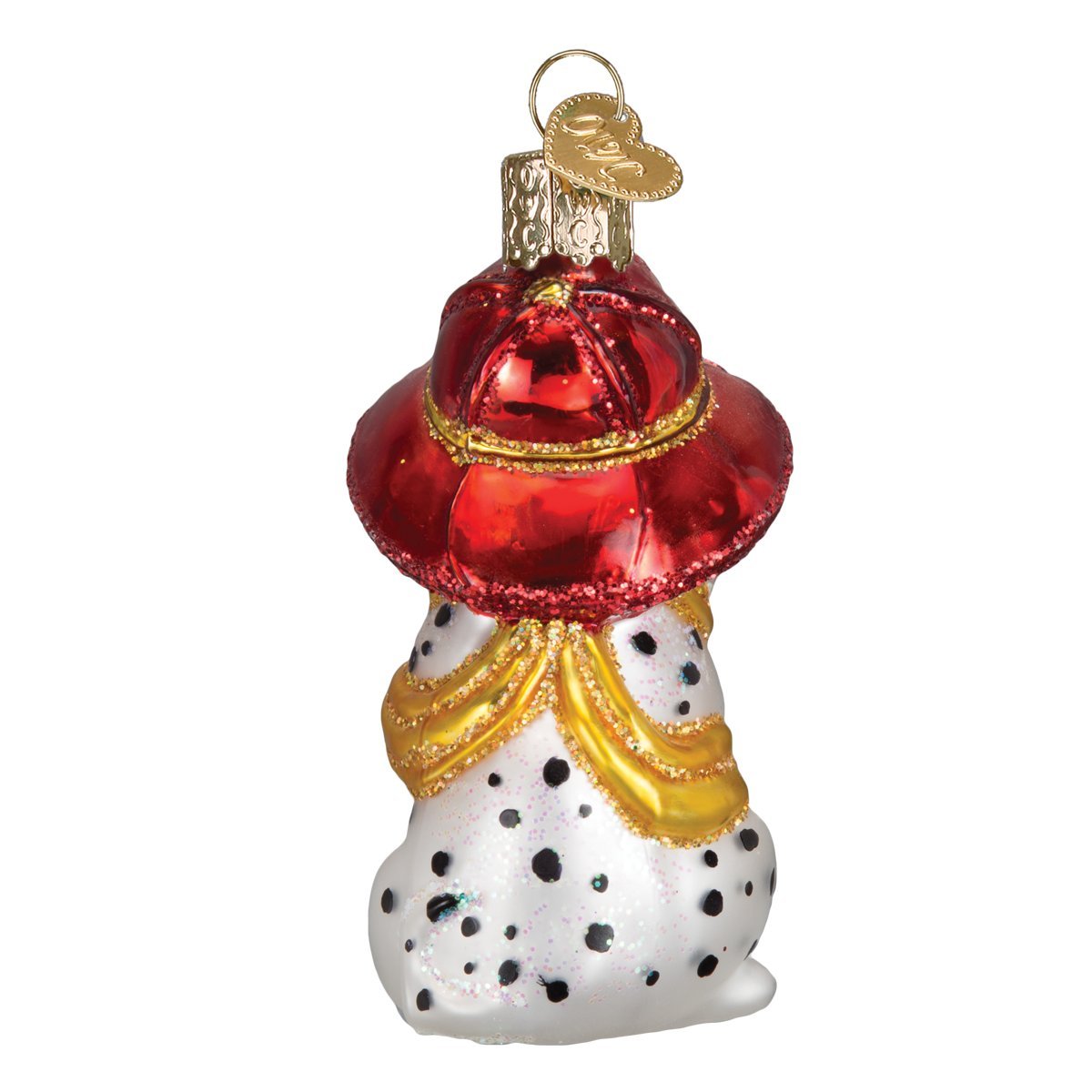 Old World Christmas 12208 Dog Collection Glass Blown Ornaments for Christmas Tree Dalmatian Pup, Black