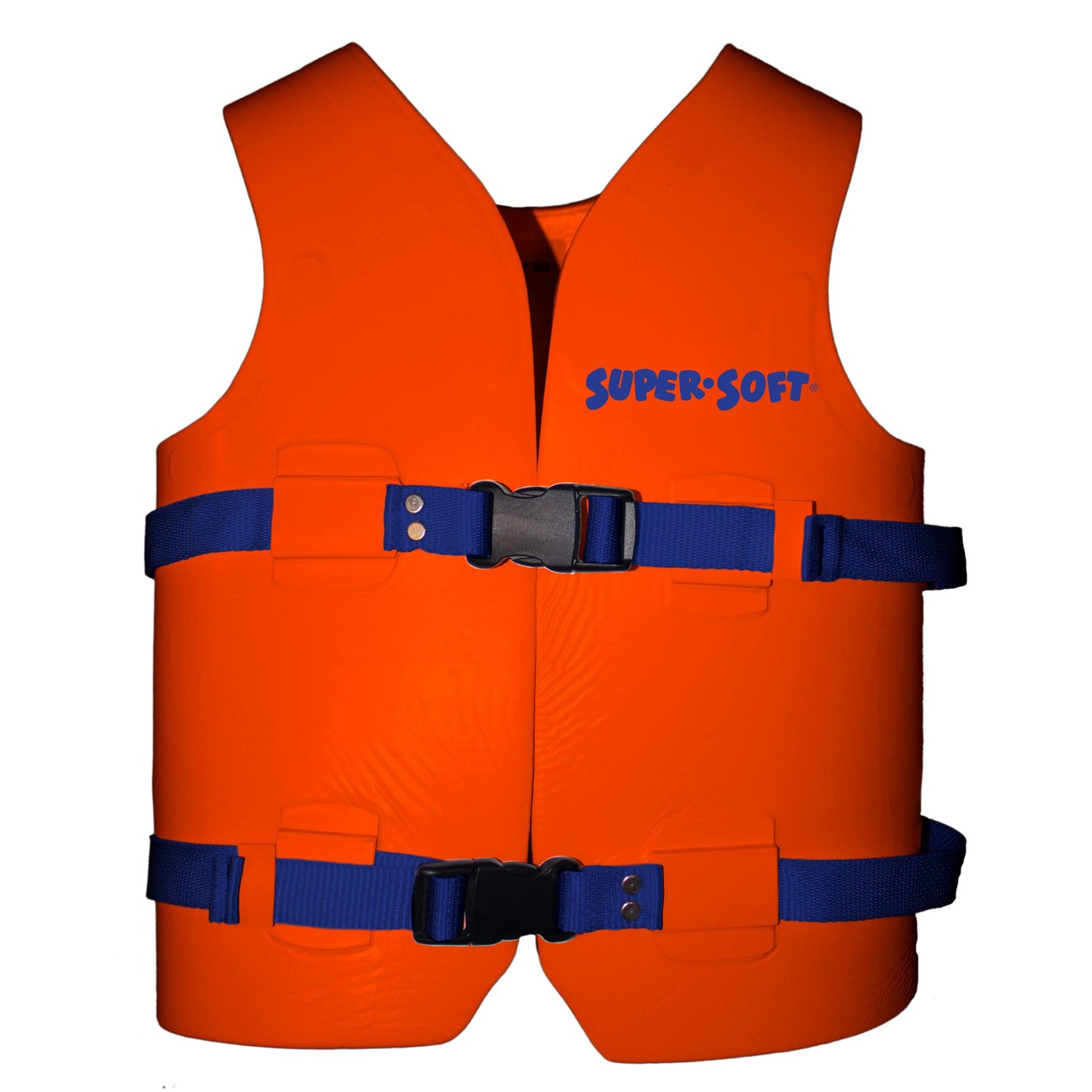TRC Recreation Super Soft Child Size Medium Life Jacket USCG Approved Vinyl Coated Foam Swim Vest for Kids Swimming Pool and Beach Gear, Sunset Orange
