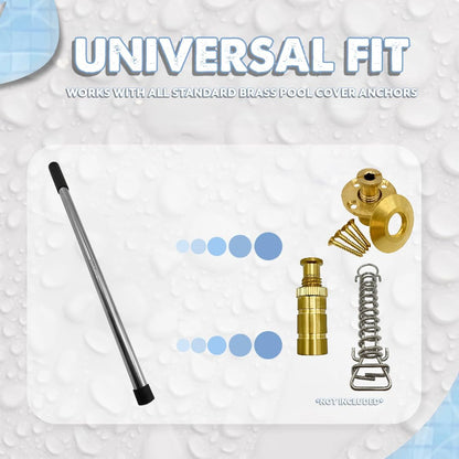 Poolzilla Stainless Steel Installation Rod for Safety Cover Springs (24", 30" or 35")