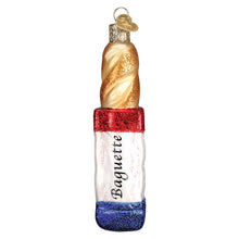 Old World Christmas Baguette Glass Blown Ornament for Christmas Tree, Handcrafted Holiday Decoration, Food Collection