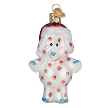 Old World Christmas Spotted Elephant Glass Blown Ornament for Christmas Tree, Handcrafted Holiday Decoration, Rudolph Collection