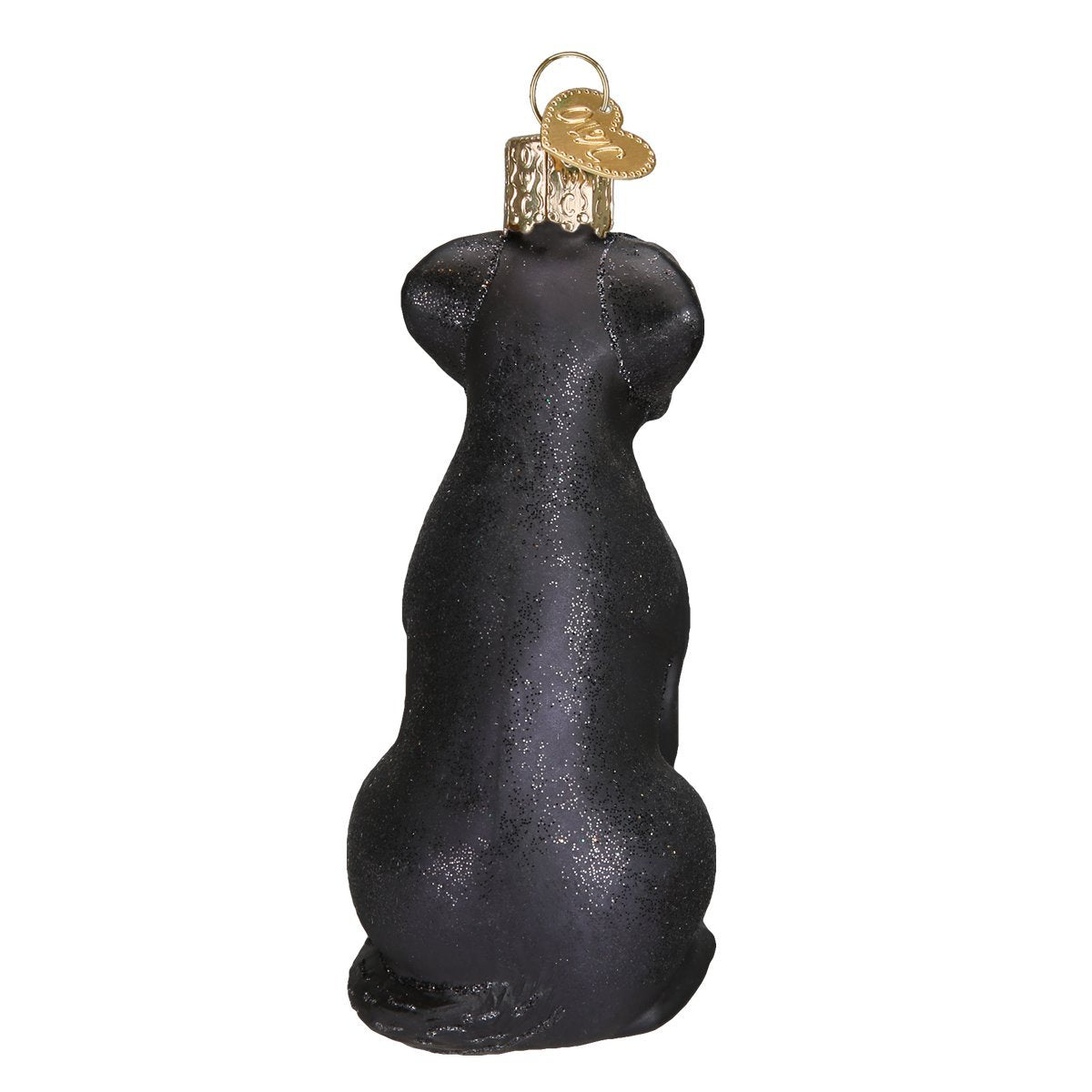 Old World Christmas Black Labrador Dog Collection Glass Blown Ornaments for Christmas Tree 3.75 x 1.5