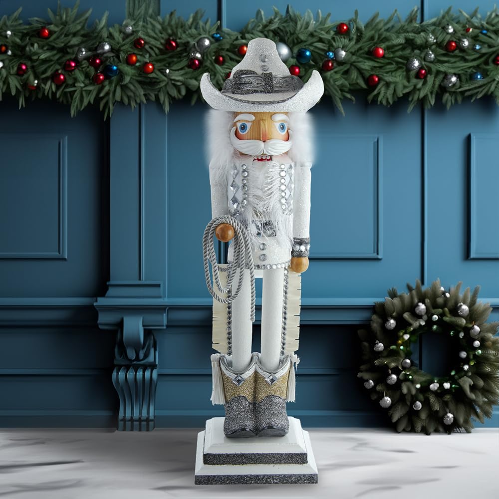 19-Inch Hollywood Rhinestone Cowboy Nutcracker