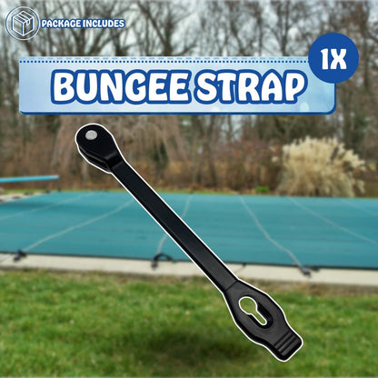 Poolzilla 10" Rubber Bungee Strap Tie for Anchor Hookless with Saw Bolt