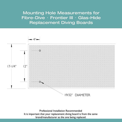 S.R. Smith 66-209-270S2-1 Fibre-Dive Replacement Diving Board, 10-Feet, Radiant White