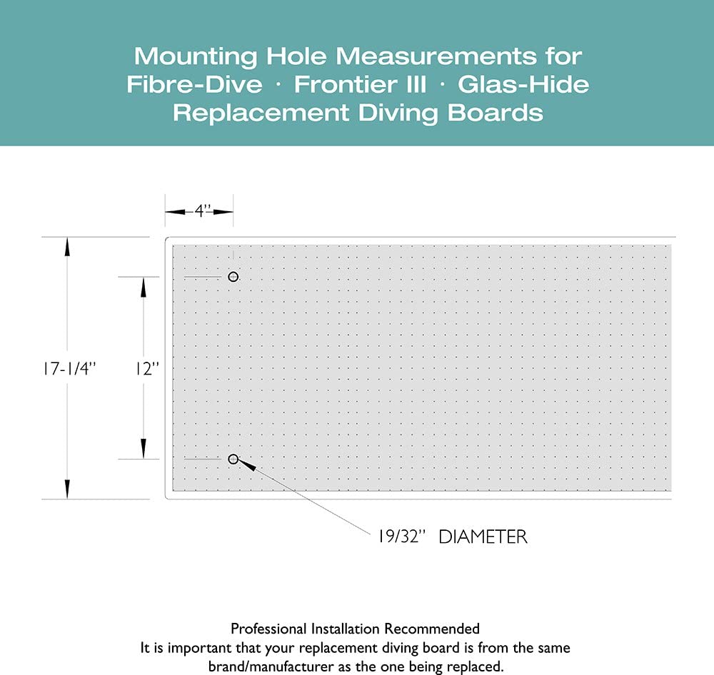 S.R. Smith 66-209-270S10T Fibre-Dive Replacement Diving Board with Matching Tread, 10-Feet, Taupe
