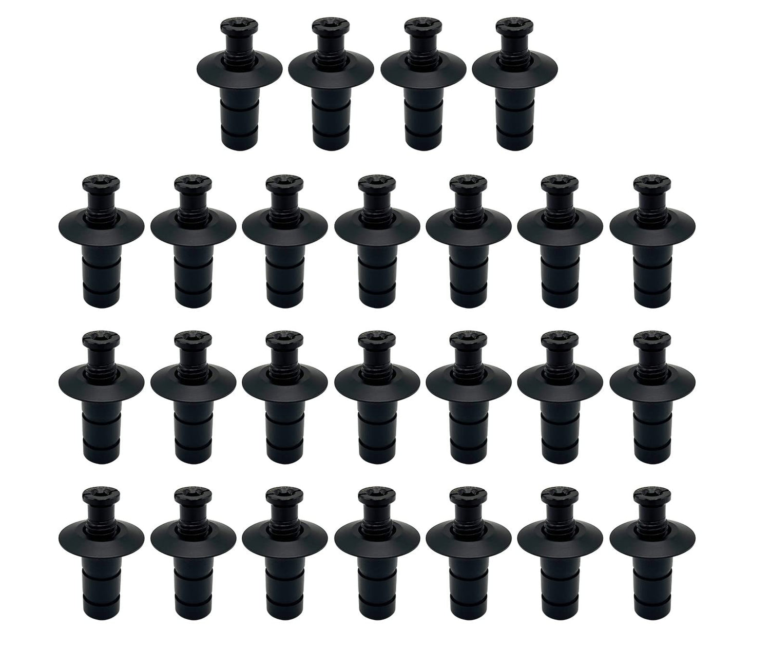 Poolzilla Matte Black Pool Safety Cover Anchors for Concrete and Pavers