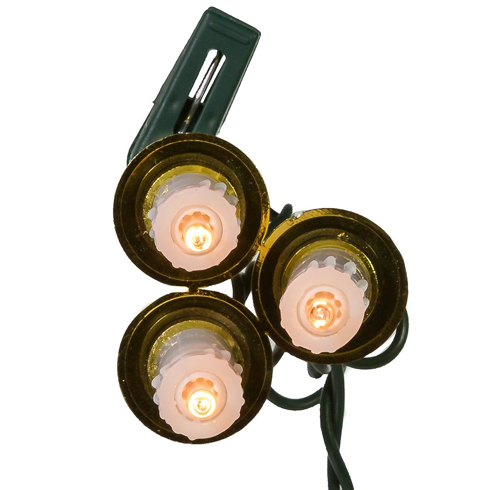 Kurt Adler 15-Light Triple Candle Light Set, 30-inch Length, Multicolor