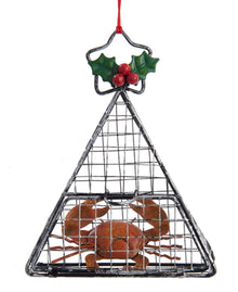 Kurt Adler Wire Hanging Cage with Crab Christmas Ornament