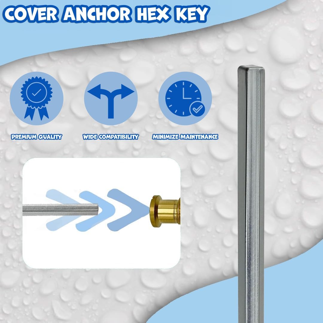 Poolzilla 24" XL Hex Key Drill Bit for Pool Anchors