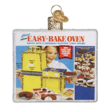 Old World Christmas Easy-Bake Oven Glass Blown Ornament for Christmas Tree, Handcrafted Holiday Decoration, Children's Toy Collection