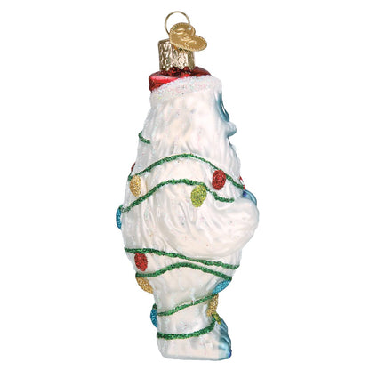 Old World Christmas Bumble (Rudolph The Red-Nosed Reindeer) Glass Blown Ornament for Christmas Tree, Handcrafted Holiday Decoration, Rudolph Collection